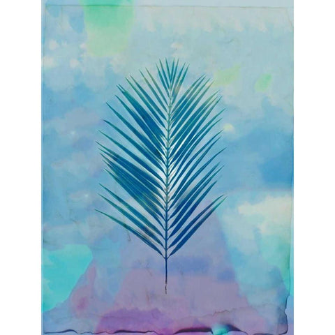 Palm Leaves 4 White Modern Wood Framed Art Print by Allen, Kimberly