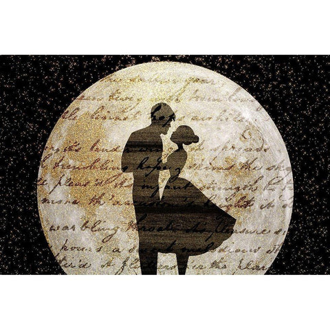 Dancing in the Moonlight White Modern Wood Framed Art Print by Kimberly, Allen