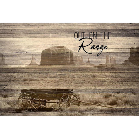 Out on the Range White Modern Wood Framed Art Print by Kimberly, Allen