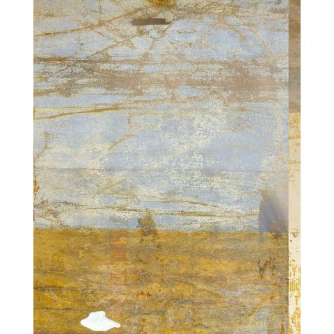 Golden Day 1 White Modern Wood Framed Art Print by Allen, Kimberly