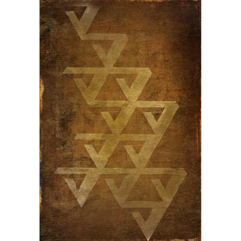 Geo Gold 2 White Modern Wood Framed Art Print by Allen, Kimberly