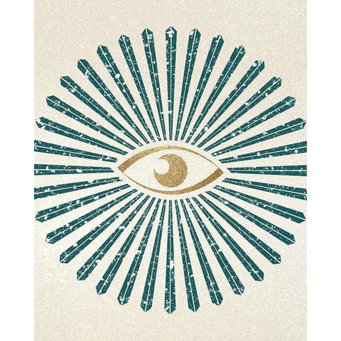 All Seeing White Modern Wood Framed Art Print by Kimberly, Allen