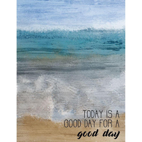 Good Day at the Beach 2 Gold Ornate Wood Framed Art Print with Double Matting by Kimberly, Allen