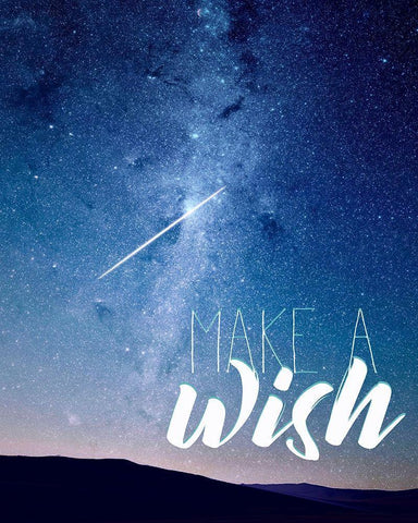 Make a Wish Black Ornate Wood Framed Art Print with Double Matting by Kimberly, Allen