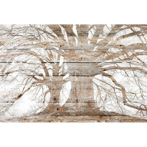 My Branches Gold Ornate Wood Framed Art Print with Double Matting by Kimberly, Allen
