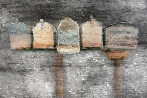 Side of the Road Black Ornate Wood Framed Art Print with Double Matting by Kimberly, Allen