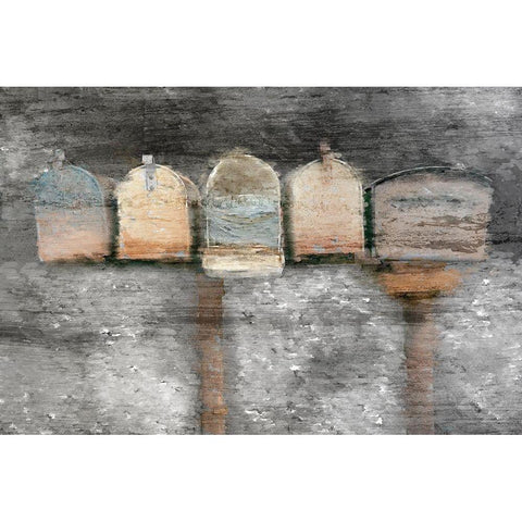 Side of the Road Gold Ornate Wood Framed Art Print with Double Matting by Kimberly, Allen