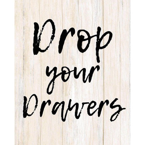 Drop Your Drawers Gold Ornate Wood Framed Art Print with Double Matting by Kimberly, Allen