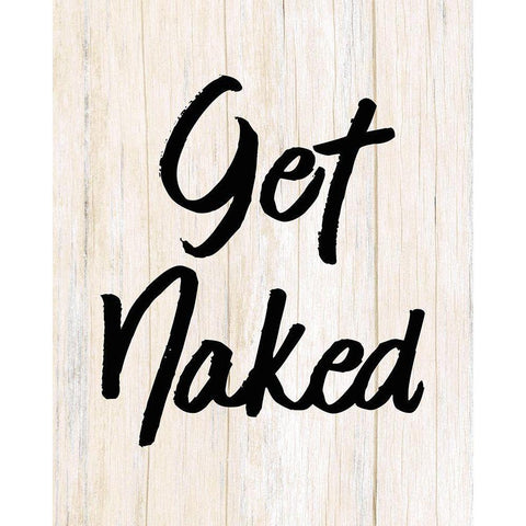 Get Naked Black Modern Wood Framed Art Print with Double Matting by Kimberly, Allen
