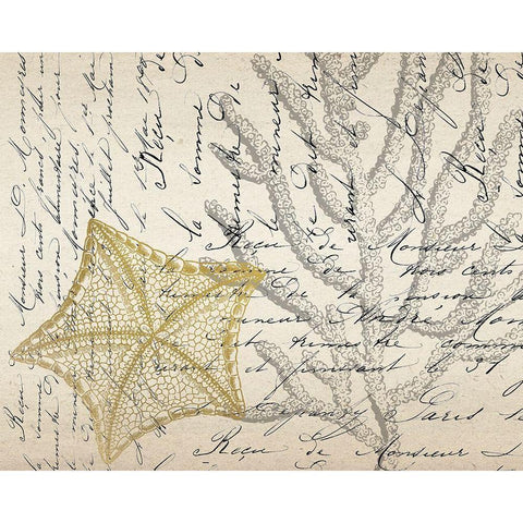 Letters to the Sea 6 White Modern Wood Framed Art Print by Kimberly, Allen