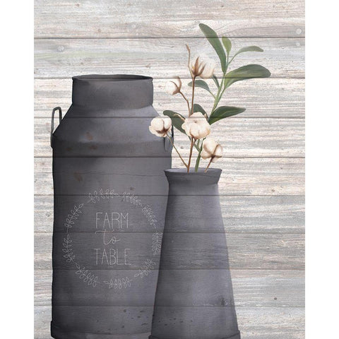 Cotton Days 5 Black Modern Wood Framed Art Print with Double Matting by Kimberly, Allen