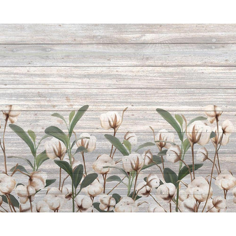 Cotton Days 10 Black Modern Wood Framed Art Print with Double Matting by Kimberly, Allen