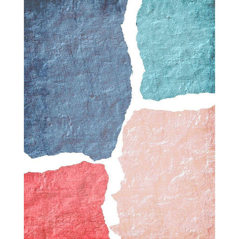 Blocked 2 White Modern Wood Framed Art Print by Kimberly, Allen