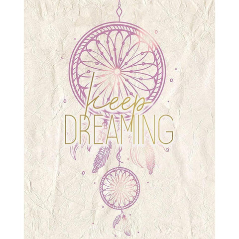 Dream Catcher 1 White Modern Wood Framed Art Print by Kimberly, Allen