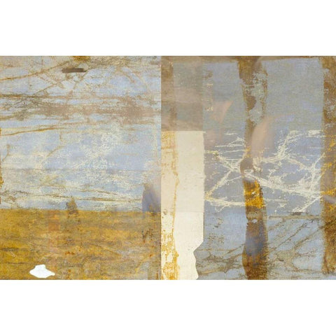 Shimmering Day Gold Ornate Wood Framed Art Print with Double Matting by Allen, Kimberly