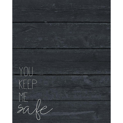 Safe and Wild 1 Black Modern Wood Framed Art Print with Double Matting by Kimberly, Allen