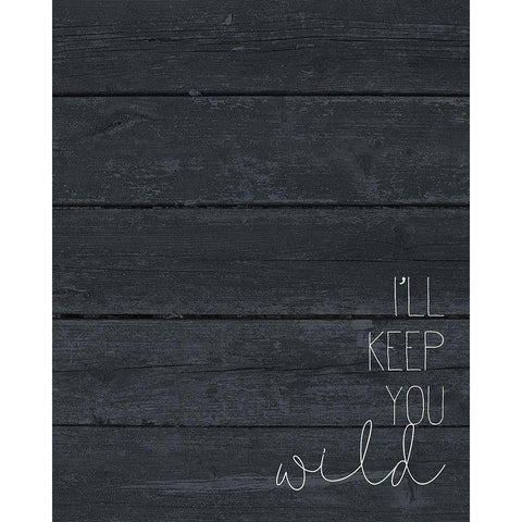 Safe and Wild 2 Black Modern Wood Framed Art Print by Kimberly, Allen
