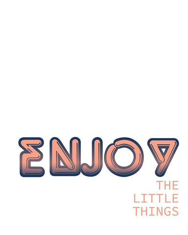 Enjoy the Little Things Black Ornate Wood Framed Art Print with Double Matting by Kimberly, Allen