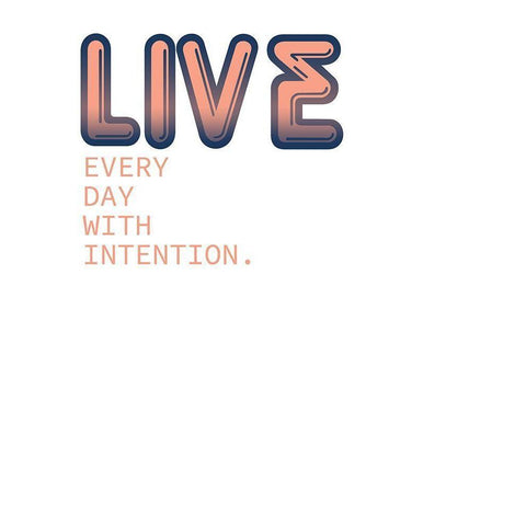Live Every Day Black Modern Wood Framed Art Print by Kimberly, Allen