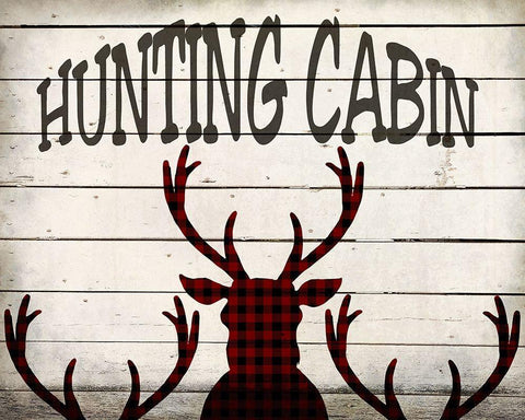 Deer Inn White Modern Wood Framed Art Print with Double Matting by Kimberly, Allen