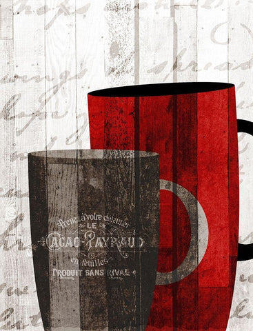 Morning Coffee 2 Black Ornate Wood Framed Art Print with Double Matting by Kimberly, Allen