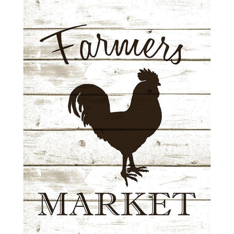 Farmers Market 2 Black Modern Wood Framed Art Print with Double Matting by Kimberly, Allen