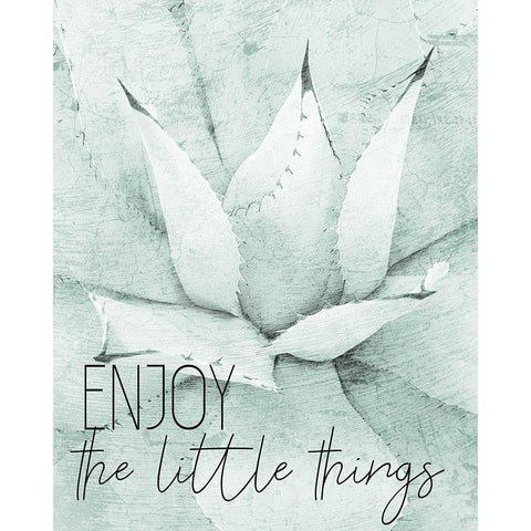 Enjoy the Little Things Black Modern Wood Framed Art Print by Kimberly, Allen