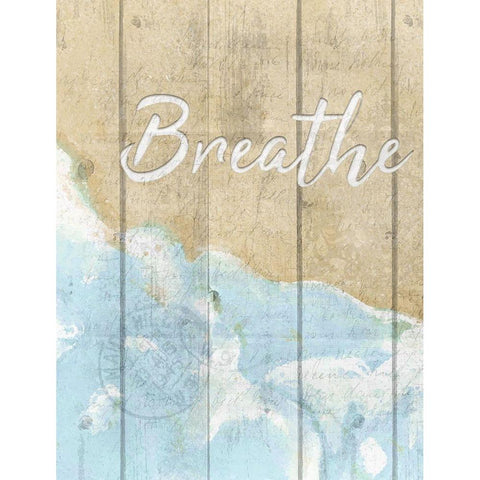 Calm and Breathe 2 Gold Ornate Wood Framed Art Print with Double Matting by Kimberly, Allen