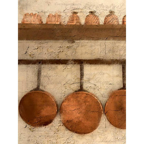 Copper 1 Black Modern Wood Framed Art Print with Double Matting by Allen, Kimberly