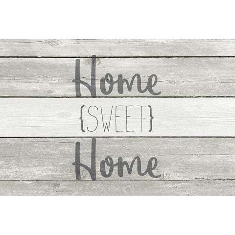 Home Sweet Home White Modern Wood Framed Art Print by Kimberly, Allen