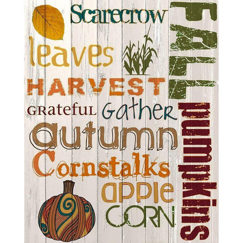 Fall 2 Gold Ornate Wood Framed Art Print with Double Matting by Kimberly, Allen