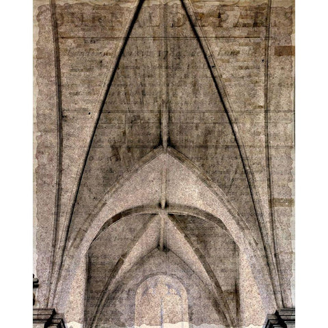 Arches 2 Gold Ornate Wood Framed Art Print with Double Matting by Kimberly, Allen
