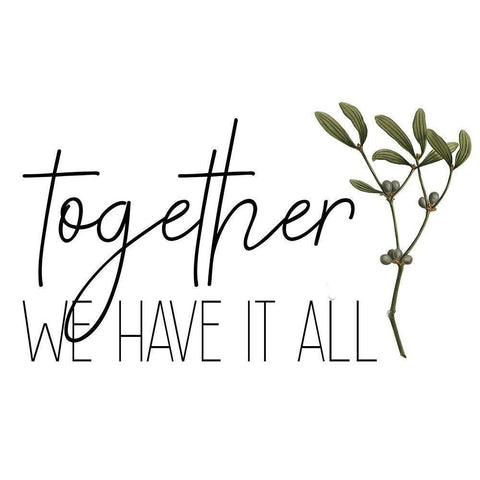 Family Gathers 2 Black Modern Wood Framed Art Print with Double Matting by Kimberly, Allen