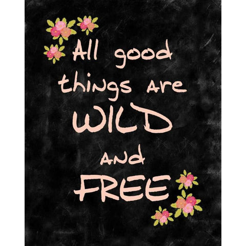 All Good Things Black Modern Wood Framed Art Print with Double Matting by Allen, Kimberly