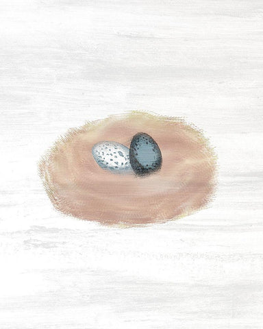 Nested 2 White Modern Wood Framed Art Print with Double Matting by Kimberly, Allen