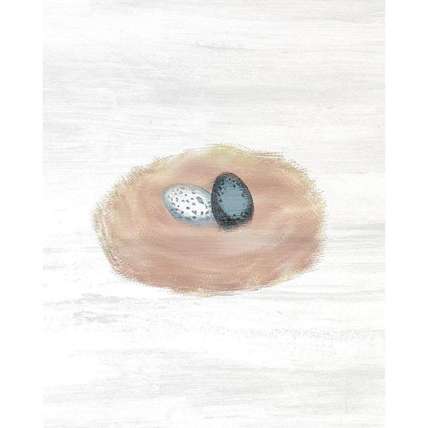 Nested 2 White Modern Wood Framed Art Print by Kimberly, Allen