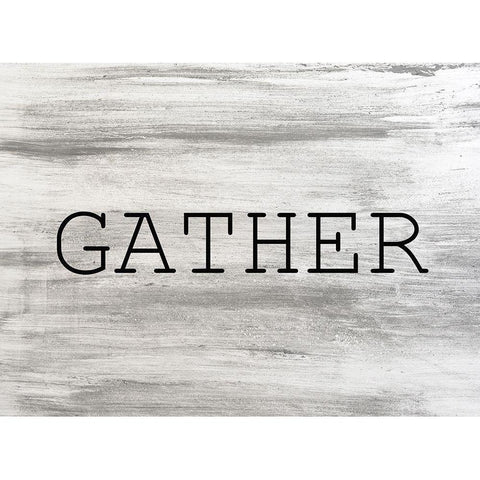 Gather White Modern Wood Framed Art Print by Kimberly, Allen