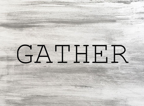 Gather Black Ornate Wood Framed Art Print with Double Matting by Kimberly, Allen