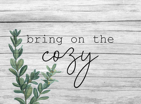 Cozy White Modern Wood Framed Art Print with Double Matting by Kimberly, Allen