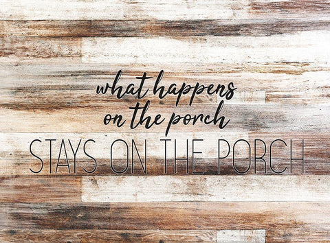 The Porch Black Ornate Wood Framed Art Print with Double Matting by Kimberly, Allen