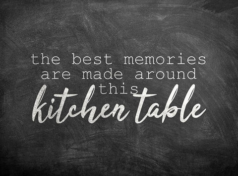 Kitchen Table Black Ornate Wood Framed Art Print with Double Matting by Kimberly, Allen