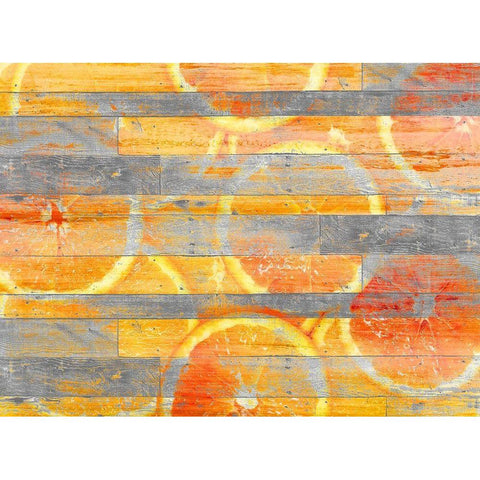 Orange Slice Black Modern Wood Framed Art Print by Kimberly, Allen