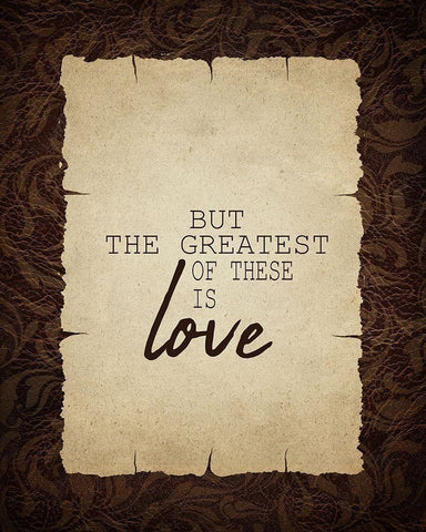 Hope Faith Love 3 White Modern Wood Framed Art Print with Double Matting by Kimberly, Allen