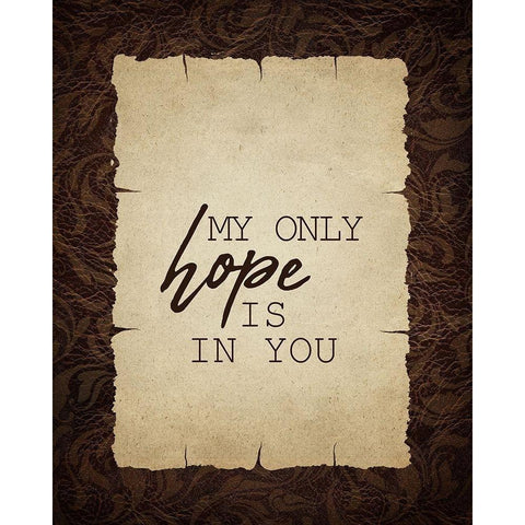 Hope Faith Love 1 Gold Ornate Wood Framed Art Print with Double Matting by Kimberly, Allen