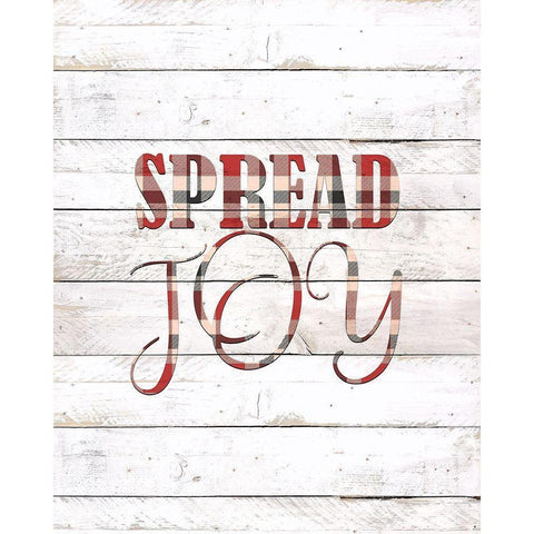 Spread Joy Black Modern Wood Framed Art Print by Kimberly, Allen