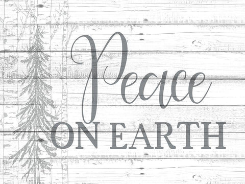Peace on Earth 2 Black Ornate Wood Framed Art Print with Double Matting by Kimberly, Allen
