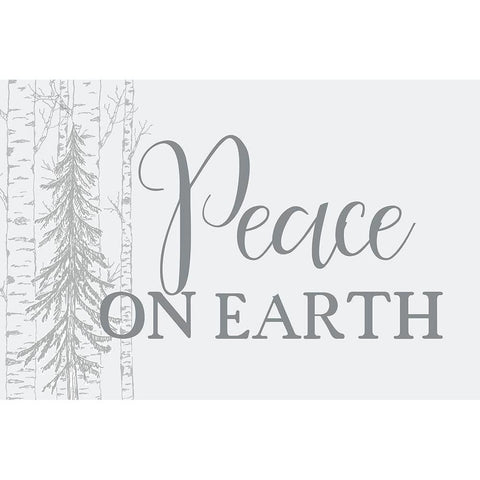 Peace on Earth Gold Ornate Wood Framed Art Print with Double Matting by Kimberly, Allen