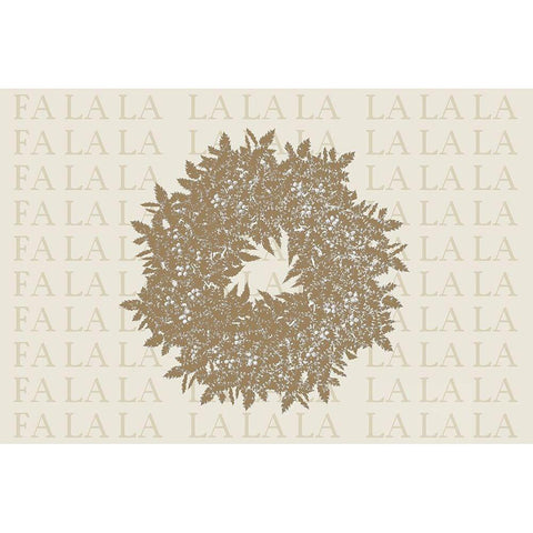 Fa La La Black Modern Wood Framed Art Print by Kimberly, Allen