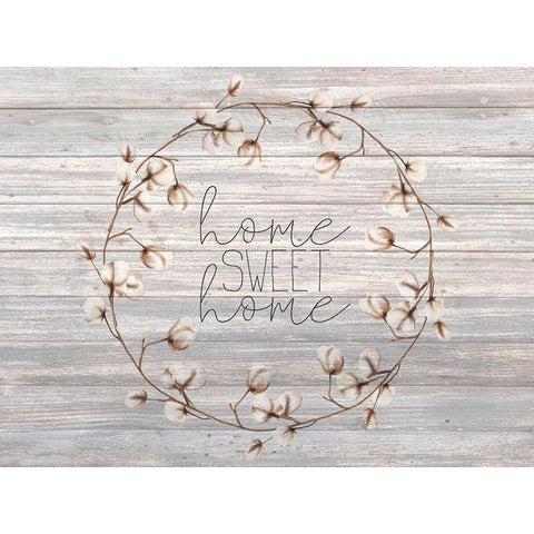 Cotton Home 3 Black Modern Wood Framed Art Print by Kimberly, Allen