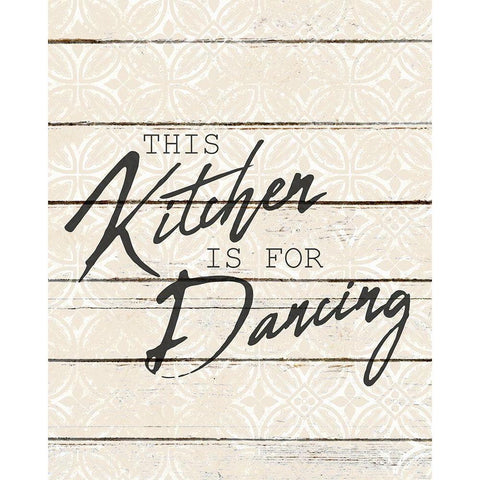 For Dancing Black Modern Wood Framed Art Print by Kimberly, Allen